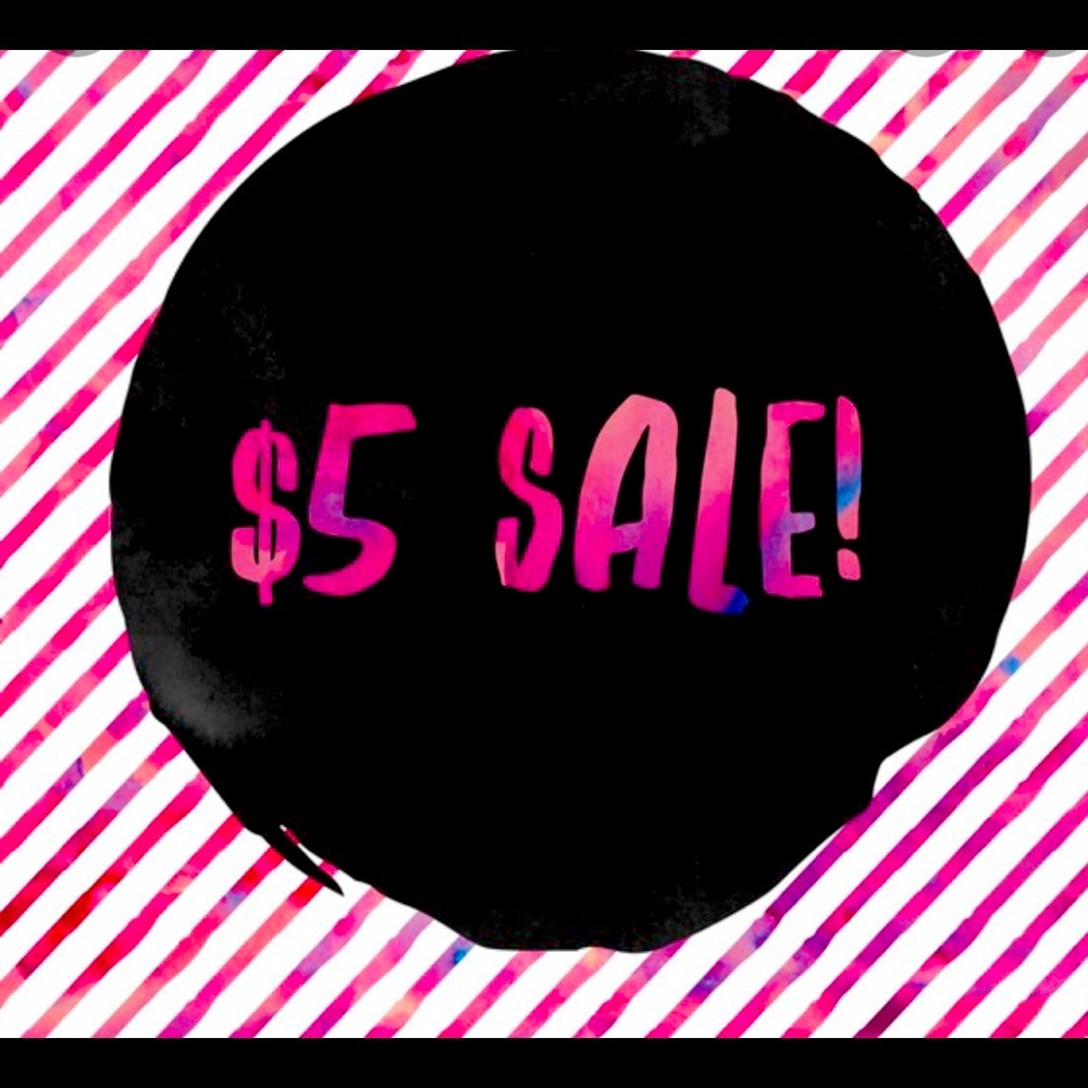 Several items on sale for $5!